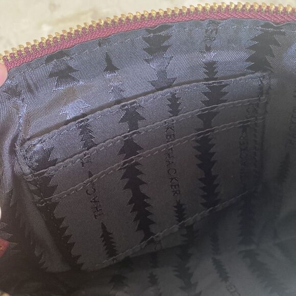 Thacker New York Genuine Leather Wristlet Burgundy As New - Picture 7 of 10